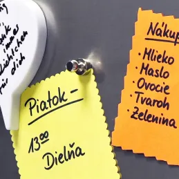 Sada 16 ks magnetů na lednici / Chrom
