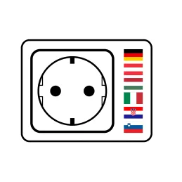 Výklopná zásuvka AMBIENTE SCHUKO 3x230V + USB A-C / Černá matná