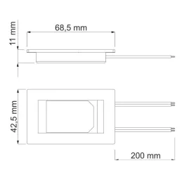 12V dotykový vypínač na zrcadla se stmíváním