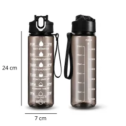 Sportovní láhev na vodu FIT ONE 750 ml / Černá