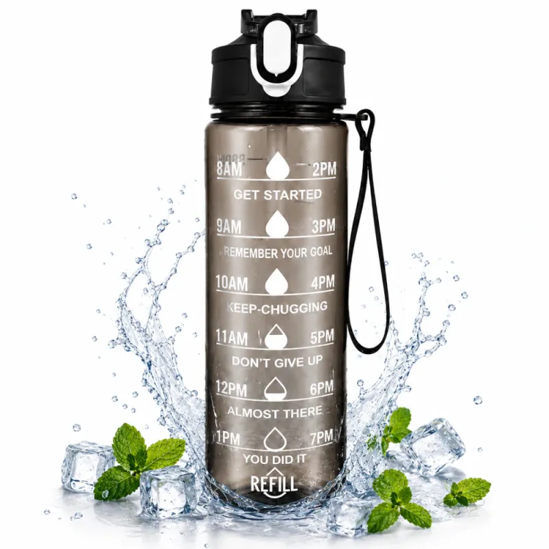 Sportovní láhev na vodu FIT ONE 750 ml / Černá