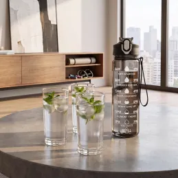 Sportovní láhev na vodu FIT ONE 750 ml / Černá