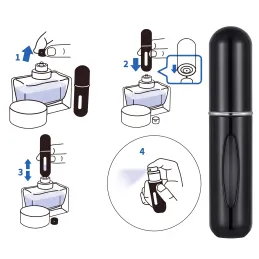 Sada 2ks cestovní rozprašovač na parfém COUPLE 5ml / Zlatý