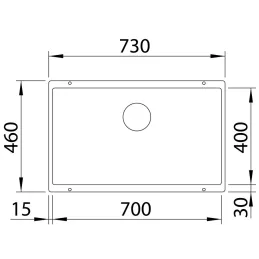 Kameninový dřez Blanco ROTAN 340 / 160 U