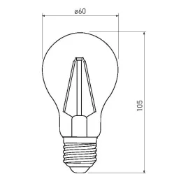 LED žárovka 11W / Čirá