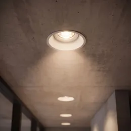 Designové bodové svítidlo s naklápěním ADAMO ROUND / Bílá matná