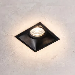 Designové bodové světlo s naklápěním ADAMO SQUARE / Černá matná