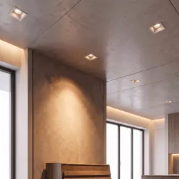 Designové bodové svítidlo s naklápěním ADAMO SQUARE / Bílá matná