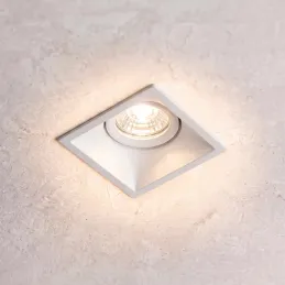 Designové bodové svítidlo s naklápěním ADAMO SQUARE / Bílá matná