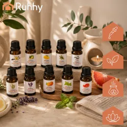 Sada 10 ks vonných olejů do aroma difuzérů / 15 ml