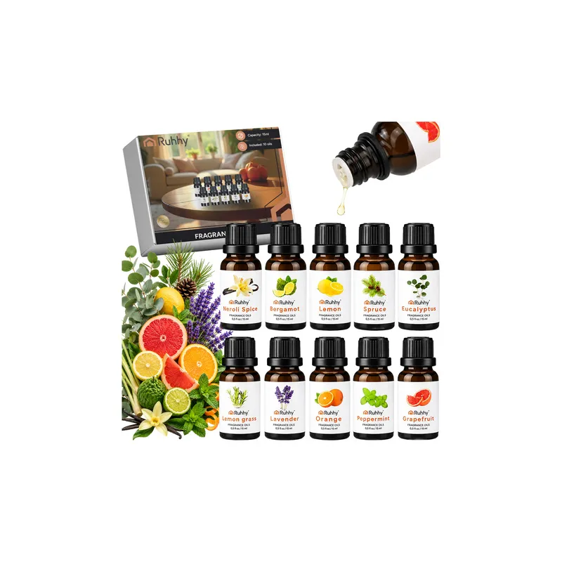 Sada 10 ks vonných olejů do aroma difuzérů / 15 ml