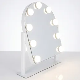 Kosmetické zrcadlo s LED osvětlením LILIANA / Bílá