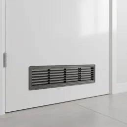 Oboustranná ventilační mřížka do dveří 430 x 115 mm / Grafit