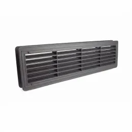 Oboustranná ventilační mřížka do dveří 430 x 115 mm / Grafit