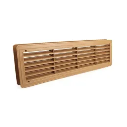 Oboustranná ventilační mřížka do dveří 430 x 115 mm / Dub