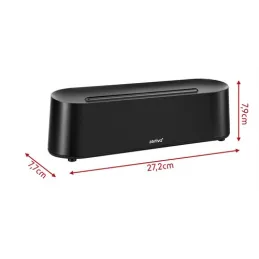 LED aroma difuzér s efektem ohně GALO / Černý
