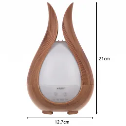 LED ultrazvukový zvlhčovač vzduchu s dálkovým ovládáním DROP / Přírodní dřevo