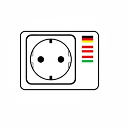 Venkovní elektrická zásuvka GARDENIA SCHUKO 2x230V / Černá matná