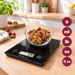 Kuchyňská digitální váha EASY COOK / Černá