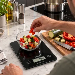 Kuchyňská digitální váha EASY COOK / Černá