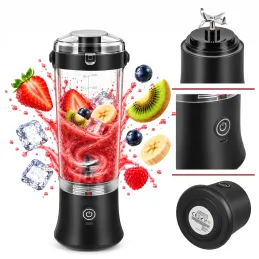 USB elektrický mixér ARIANO na smoothie a koktejly 600 ml / Černý