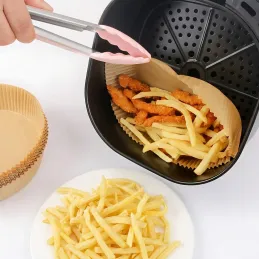 Sada 50 ks kulatých papírových vložek do fritézy
