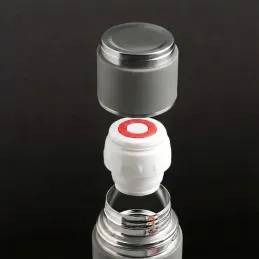 Designová termoska se 3 šálky 400 ml / Šedá