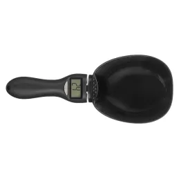 Kuchyňská naběračka s LCD displejem a váhou XXL / Černá matná