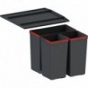 Franke Easysort 450-1-2 je systém košů pro instalaci do spodních skříněk se zásuvkami. Spodní skříňka 450 mm. Koš se vkládá do zásuvky, která je opatřena podélnou lištou nebo vysokou bočnicí. 
