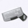 Kompletní výsuvná polička vyrobená z plastu pod klávesnici a myš. Obsahuje výsuvy a podložku pod klávesnici a otočnou poličku na myš, kterou lze osadit na levou nebo pravou stranu podložky.
