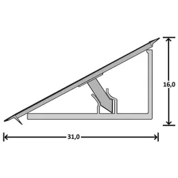 Těsnící lišta PFLEIDERER S63009SD / Mramor Carrara