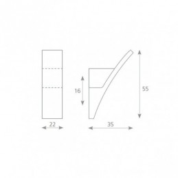 Vešiak MARCO / Lesklý chrom