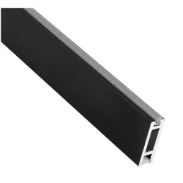 Vešiaková tyč SLIM na LED pásek s krytkou / Černá