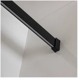 Vešiaková tyč SLIM na LED pásek s krytkou / Černá